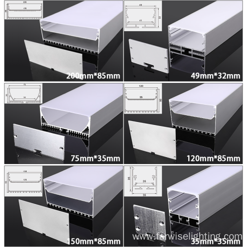 W19 H20 extrusion milky LED led diffuser